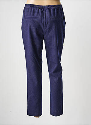Pantalon droit stretch taille normale bleu JULIE GUERLANDE femme