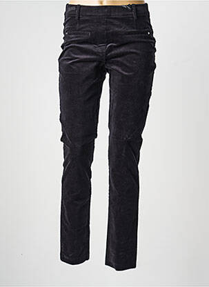 Pantalon droit stretch taille normale noir JULIE GUERLANDE femme