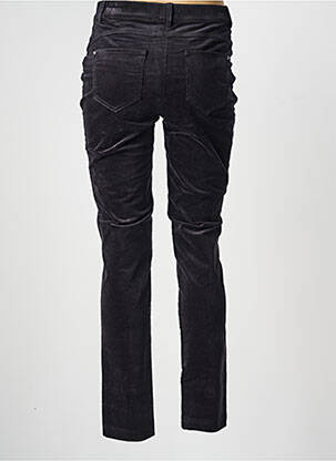 Pantalon droit stretch taille normale noir JULIE GUERLANDE femme