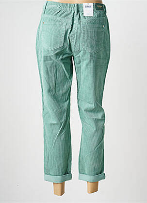 Pantalon 7/8 fermeture zippée sous rabat boutonné taille normale vert C'EST BEAU LA VIE femme