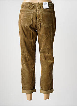 Pantalon 7/8 fermeture zippée sous rabat boutonné taille normale vert fonce C'EST BEAU LA VIE femme