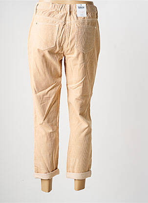 Pantalon 7/8 fermeture zippée sous rabat boutonné taille normale beige C'EST BEAU LA VIE femme