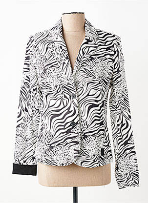 Blazer finition intérieure biaisée noir REVER MILE femme