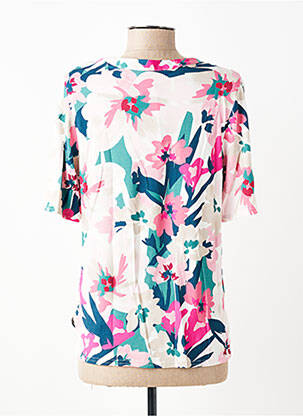 Blouse manches courtes manches courtes rose FRANK WALDER femme