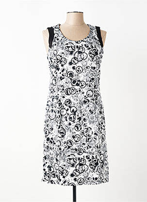 Robe mi-longue sans manche sans manche noir FRANCE RIVOIRE femme