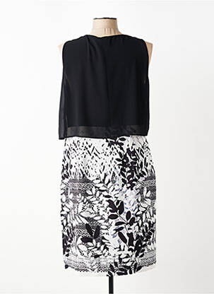 Robe mi-longue sans manche sans manche noir TINTA STYLE femme