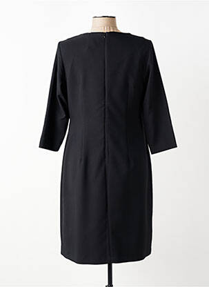 Robe mi-longue manches 3/4 manches 3/4 noir FRANCE RIVOIRE femme