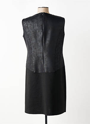 Robe mi-longue sans manche sans manche noir GEVANA femme