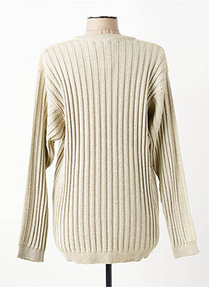 Pull tissage chiné manches longues beige FORCIER femme
