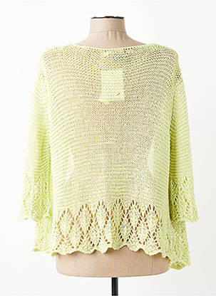 Gilet manches longues manches 3/4 vert I.ODENA femme