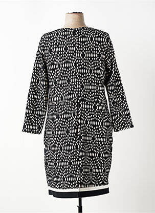 Robe mi-longue manches longues manches longues noir FRANCE RIVOIRE femme