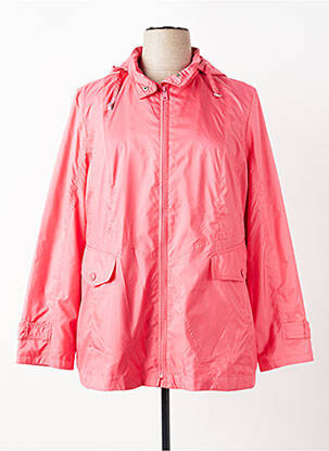Coupe-vent manches longues a capuche rose CONCEPT K femme