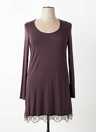 Jupon /fond de robe broderie marron MADO ET LES AUTRES femme
