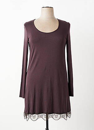 Jupon /fond de robe broderie marron MADO ET LES AUTRES femme