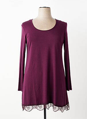 Jupon /fond de robe broderie violet MADO ET LES AUTRES femme
