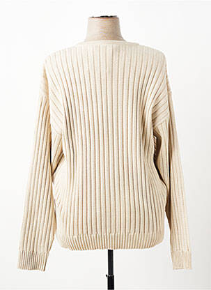Pull stretch manches longues beige FORCIER femme