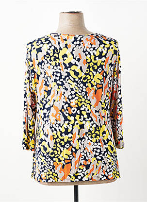 T-shirt manches 3/4 manches 3/4 orange FRANCE RIVOIRE femme