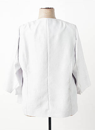 Veste chic tissage crêpe gris FRANCE RIVOIRE femme