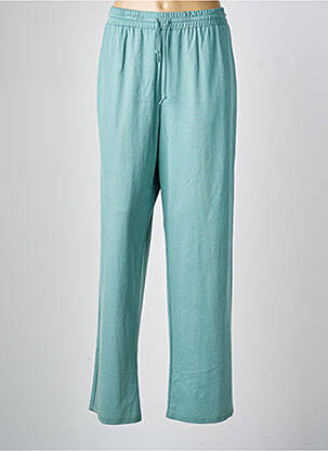 Pantalon droit taille élastique taille normale vert NAYAT femme