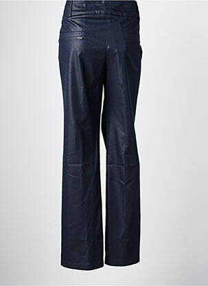 Pantalon droit tissage popeline taille normale bleu FRED SABATIER femme