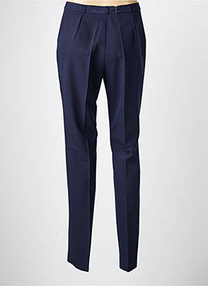 Pantalon slim taille haute taille haute bleu ANNE KELLY femme