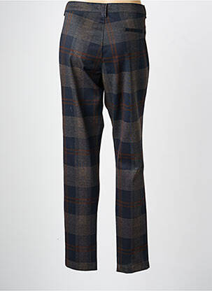Pantalon chino fermeture zippée sous rabat boutonné taille normale bleu WALTRON femme