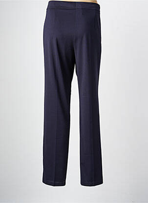 Pantalon droit tissage crêpe taille normale bleu DIAMBRE femme