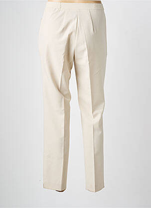 Pantalon slim taille haute taille haute beige FINNKARELIA femme