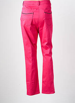 Pantalon slim tissage popeline taille normale rose DIANE LAURY femme