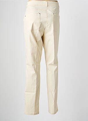 Pantalon slim tissage popeline taille normale beige DIANE LAURY femme