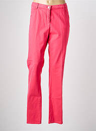 Pantalon slim tissage popeline taille normale rose DIANE LAURY femme