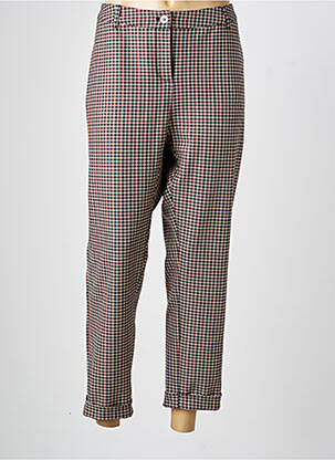 Pantalon 7/8 taille à pinces taille normale marron MADO ET LES AUTRES femme