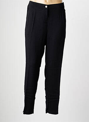 Pantalon chino fermeture zippée sous rabat boutonné taille normale noir MADO ET LES AUTRES femme