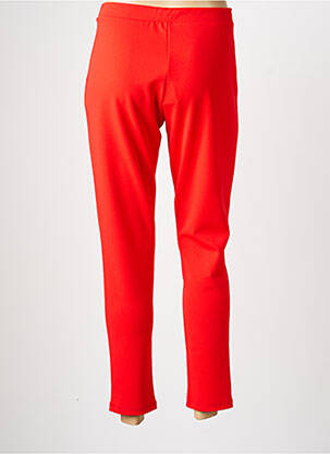 Pantalon 7/8 taille élastique taille normale rouge GEVANA femme