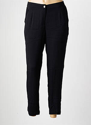 Pantalon chino fermeture zippée sous rabat boutonné taille normale noir MADO ET LES AUTRES femme
