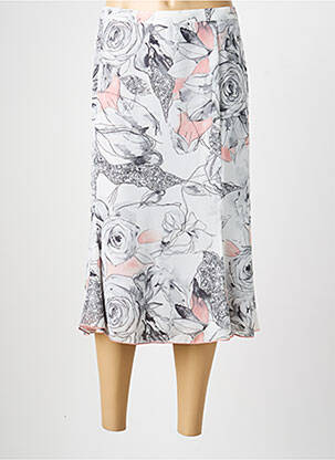 Jupe mi-longue taille normale gris FRANCE RIVOIRE femme
