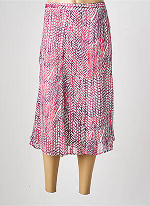 Jupe mi-longue taille normale rouge 20/20 femme