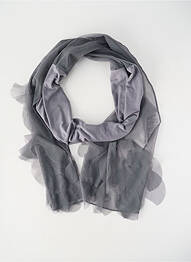 Foulard légère et transparente gris MADO ET LES AUTRES femme