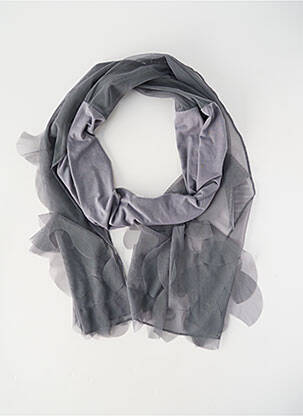 Foulard légère et transparente gris MADO ET LES AUTRES femme