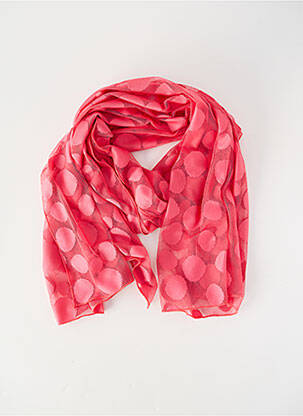 Foulard légère et transparente rose FRANCE RIVOIRE femme
