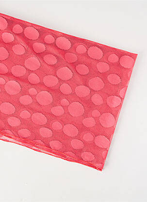 Foulard légère et transparente rose FRANCE RIVOIRE femme