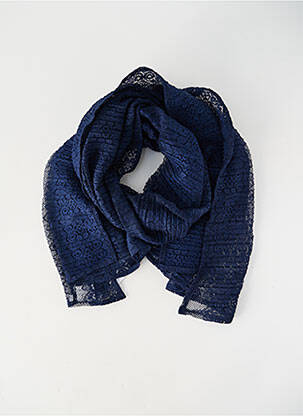Foulard légère et transparente bleu GREGORY PAT femme