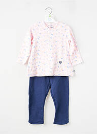 Ensemble pantalon type de haut t-shirt rose SUCRE D'ORGE fille