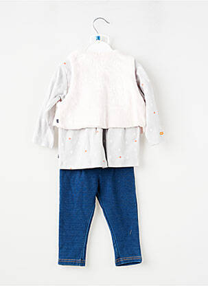 Ensemble pantalon maille fine gris SUCRE D'ORGE fille