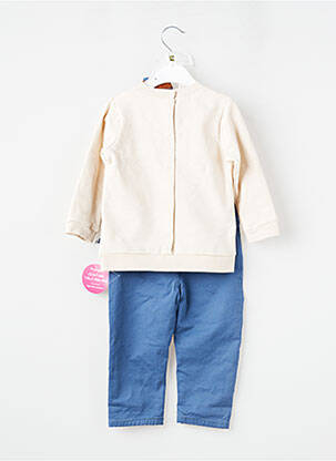 Ensemble pantalon coupe droite bleu SUCRE D'ORGE garçon