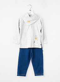 Ensemble pantalon taille élastique gris SUCRE D'ORGE garçon