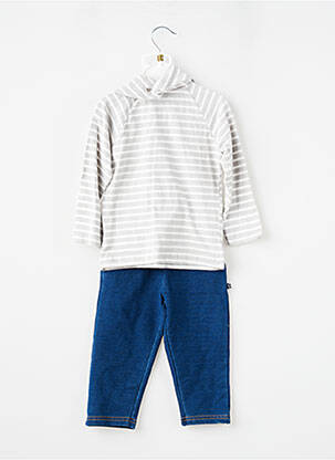 Ensemble pantalon taille élastique gris SUCRE D'ORGE garçon
