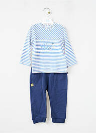 Ensemble pantalon taille élastique bleu SUCRE D'ORGE garçon