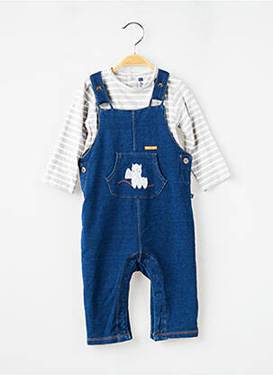 Ensemble pantalon coupe droite bleu SUCRE D'ORGE garçon
