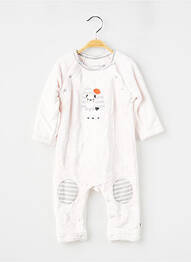 Combi-pantalon broderie manches longues blanc SUCRE D'ORGE enfant
